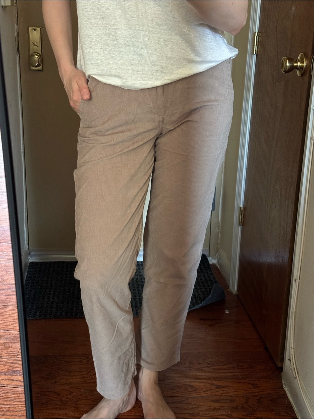 Brand New COS Corduroy Pants in Light Taupe / Size 6
